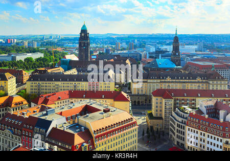 Dresden skyline, Germany Stock Photo
