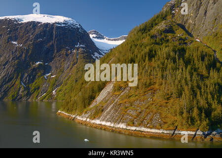 Landscape at Tracy Arm Fjords in Alaska United States Stock Photo