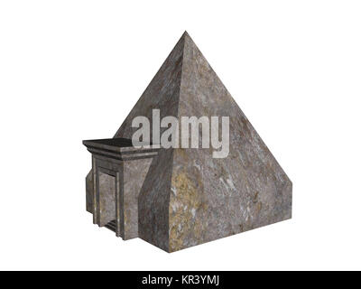 Pyramid cleared as tomb Stock Photo