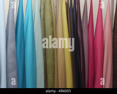 Leather materials samples Stock Photo