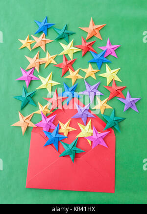 colorful origami stars Stock Photo - Alamy