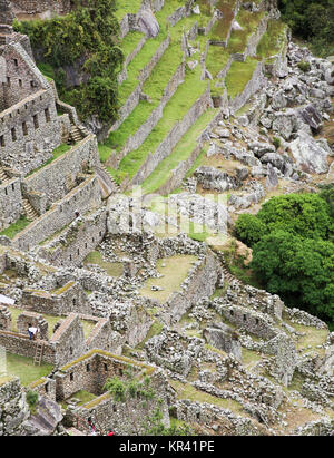 beautiful hidden city Machu Picchu in Peru. Machu Picchu is a 15th