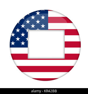Wyoming state of America badge Stock Photo