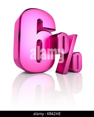 Six Percent Sign Stock Photo - Alamy