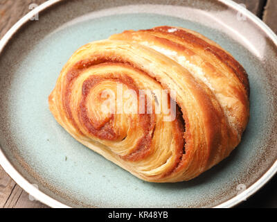 Delicious pastry with cinnamon