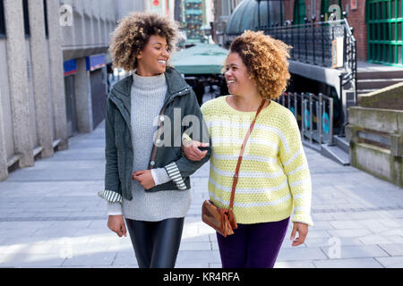 Friends in the City Stock Photo