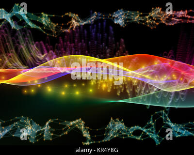 Glow of Wave Stock Photo