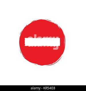 Stop symbol illustration Stock Vector