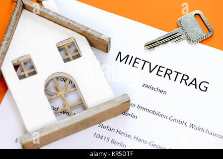 Mietvertrag Stock Photo 282425867 Alamy