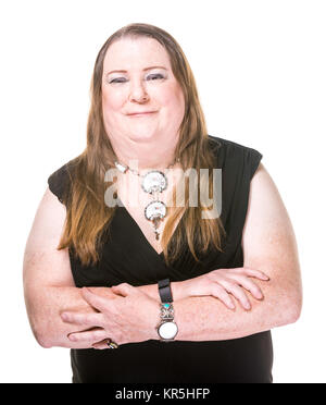 Closeup of Transgender Woman in Black Dress Stock Photo