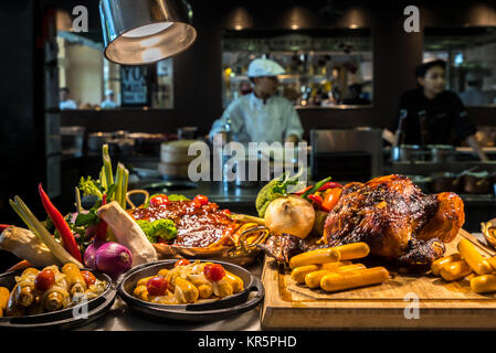 Food station Stock Photo