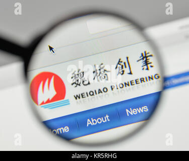 Milan Italy November 1 2017 Shandong Weiqiao Pioneering Group Logo milan-italy-november-1-2017-shandong-weiqiao-pioneering-group-logo