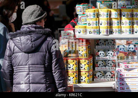 Souvenirs of new giant panda cub Xiang Xiang on sale at Tokyo's