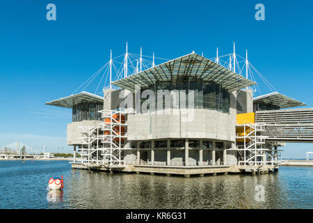 LISBON PORTUGAL - 30 October 2017; The Lisbon Oceanarium located in the Park of the Nations (Parque das Nacoes) in the Expo district of Lisbon, Portug Stock Photo