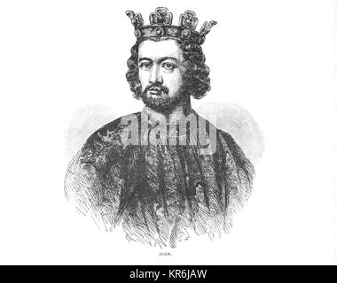 King John of England (1166 – 1216) Stock Photo