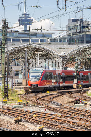 Commuter Train in Germany Stock Photo