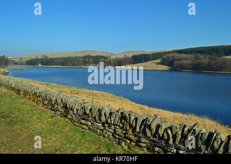 Errwood Reservoir, Goyt Valley, near Buxton, Derbyshire, England, UK Stock Photo