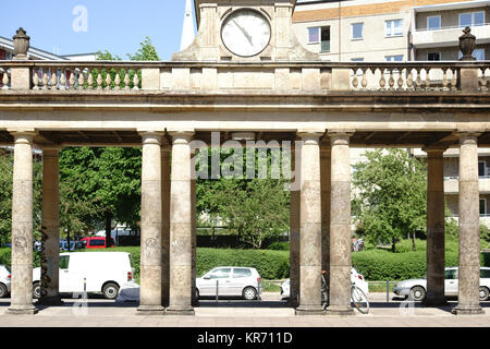 gate with columns Stock Photo