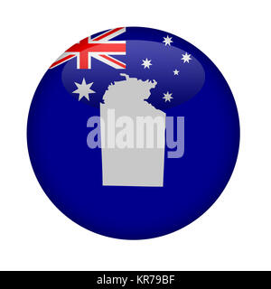 Australia Northern territory map button Stock Photo
