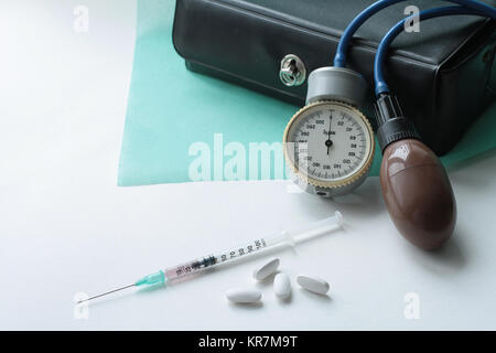 Various medical tools for a pediatrician Stock Photo