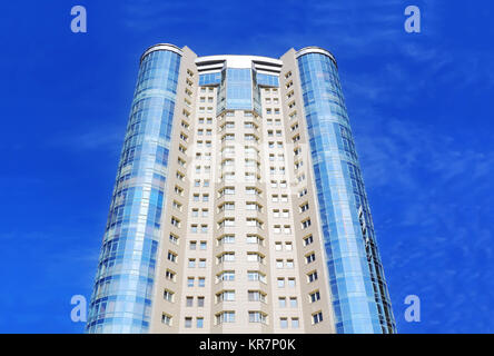 Image of skyscraper with blue sky Russia Stock Photo - Alamy