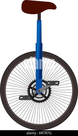 monocycle race isolated icon Stock Vector