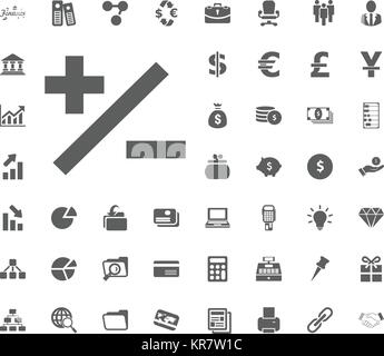 Plus minuse icon. money and finance icon set, vector icon. Stock Vector
