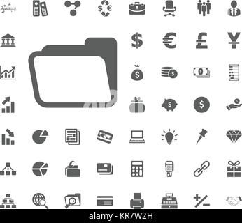 vector design of folder icon pack Stock Vector Image & Art - Alamy