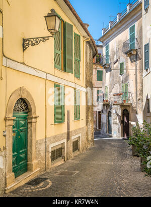 Scenic sight in Alatri, province of Frosinone, Lazio, central Italy. Stock Photo