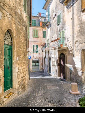 Scenic sight in Alatri, province of Frosinone, Lazio, central Italy. Stock Photo