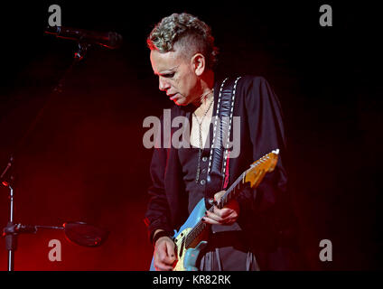 Depeche Mode Performing at Manchester Arena  Featuring: Depeche Mode, Martin Gore Where: Manchester, United Kingdom When: 17 Nov 2017 Credit: Sakura/WENN.com Stock Photo