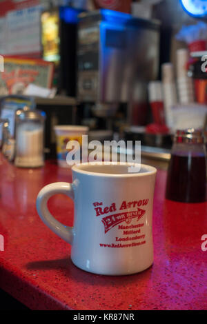 Red Arrow diner Manchester NH Stock Photo