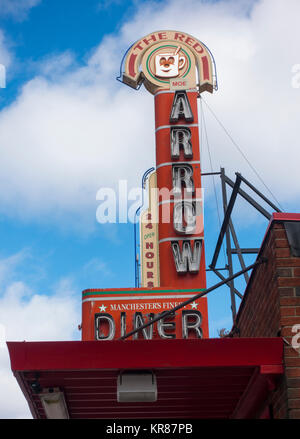 Red Arrow diner Manchester NH Stock Photo