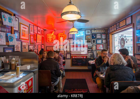 Red Arrow diner Manchester NH Stock Photo