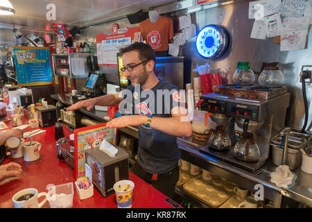 Red Arrow diner Manchester NH Stock Photo