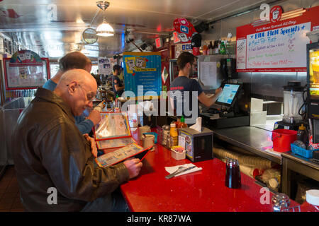 Red Arrow diner Manchester NH Stock Photo