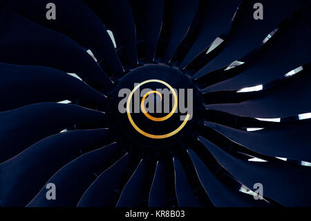 Close up shot of airplane engine Stock Photo - Alamy
