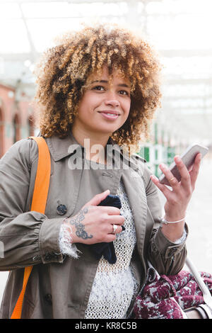 My train is coming Stock Photo