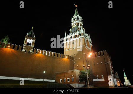 Spasskaya Tower, Moscow Kremlin, Russia Stock Photo