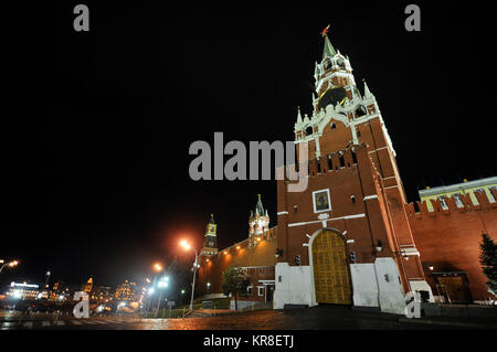 Spasskaya Tower, Moscow Kremlin, Russia Stock Photo
