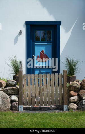 door in wustrow,darss,germany Stock Photo