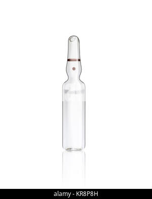 Medical ampoule isolated on white Stock Photo