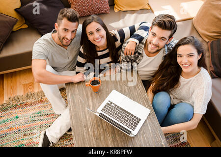 Friends studying Stock Photo