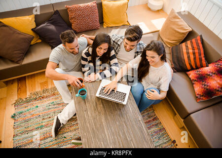 Friends studying Stock Photo