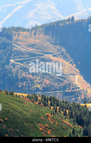 Ukraine, Zakarpattia region, Rakhiv district, Carpathians, Chornohora, Landscape with mountain Turkul Stock Photo