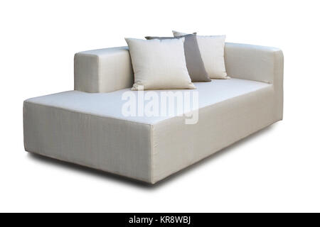 Outdoor indoor sofa with pillows Stock Photo