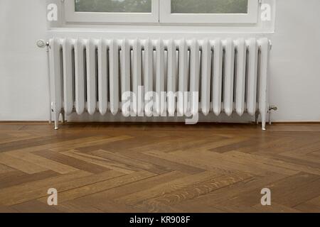 Old Heating Radiator Stock Photo