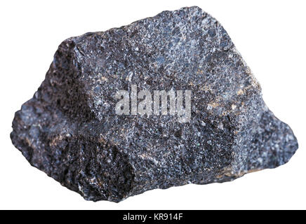Chromite stone (chromium ore) isolated Stock Photo