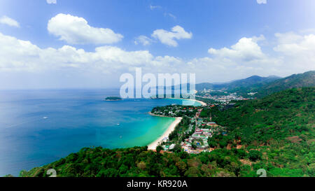 Landscape of Phuket View Point, one of landmark in Phuket South of Thailand Stock Photo