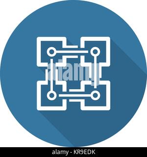 Blockchain Icon. Technology. Stock Vector